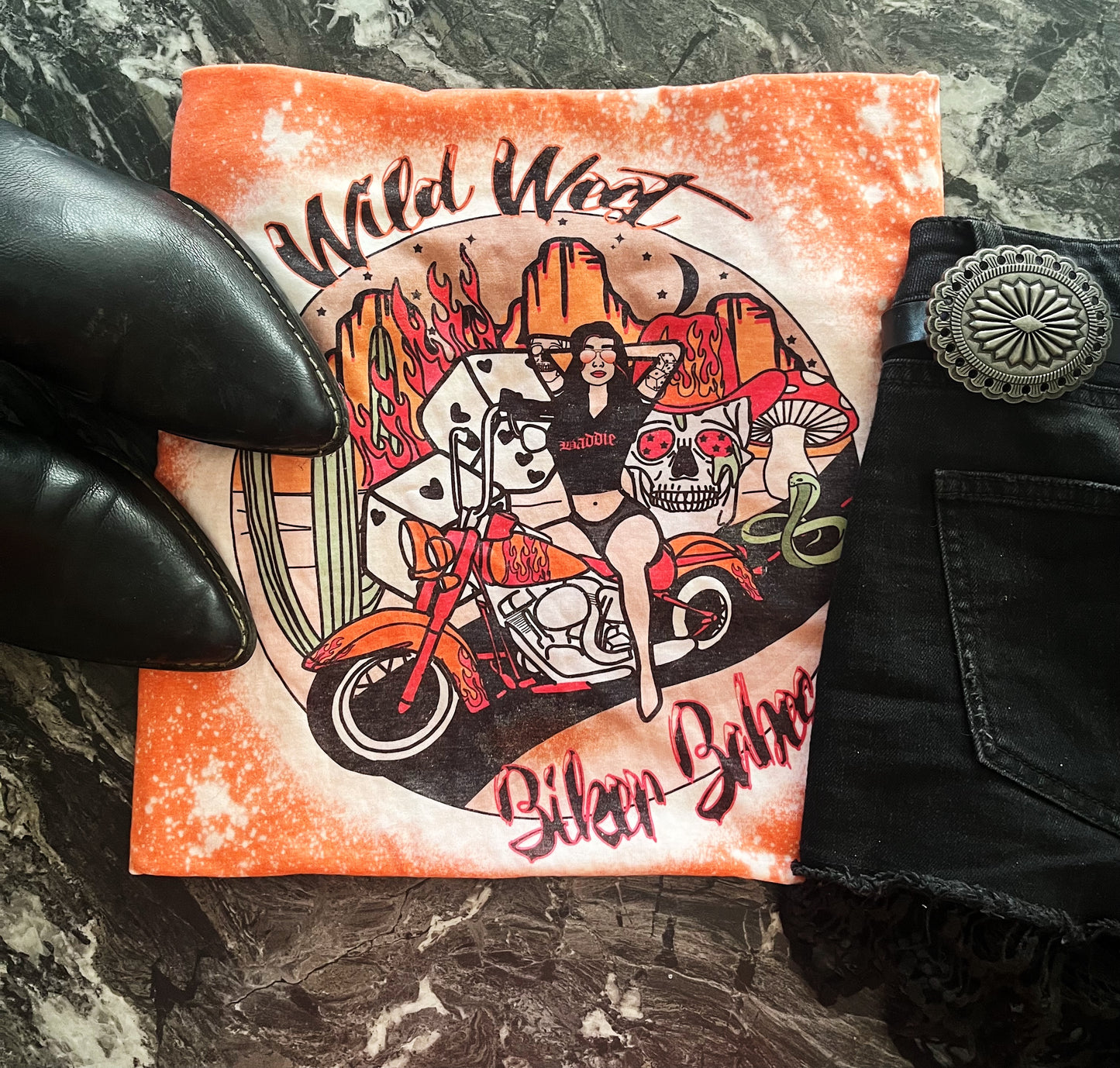 Biker Babes Wild West Front & Back