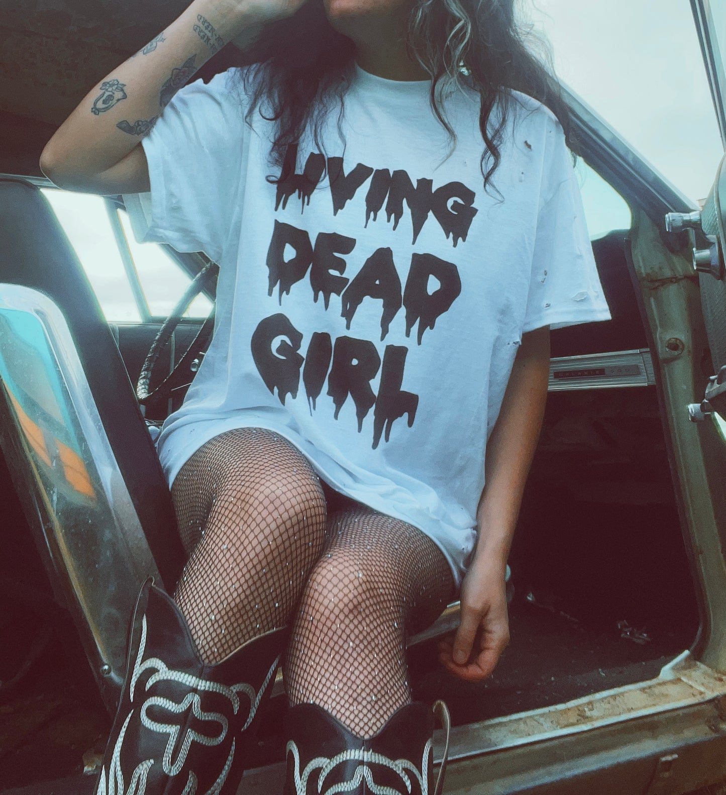 Living Dead Girl Distressed Tee