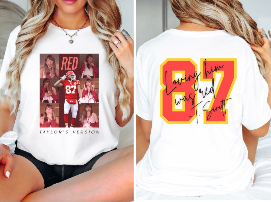 Chiefs Red Tays Version Front&Back