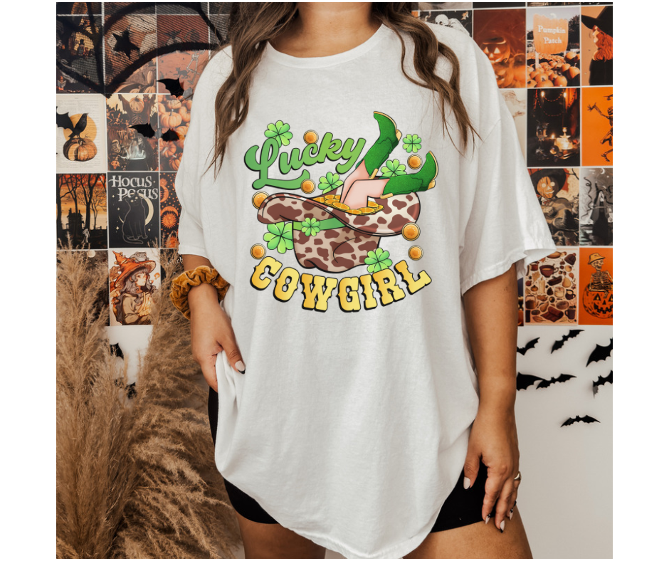 Lucky Cowgirl Tee/Sweatshirt