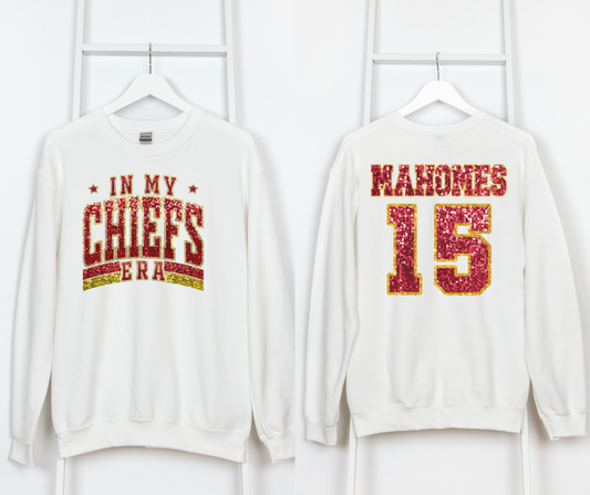 Chiefs Era Mahomes Faux Rhinestone Front & Back