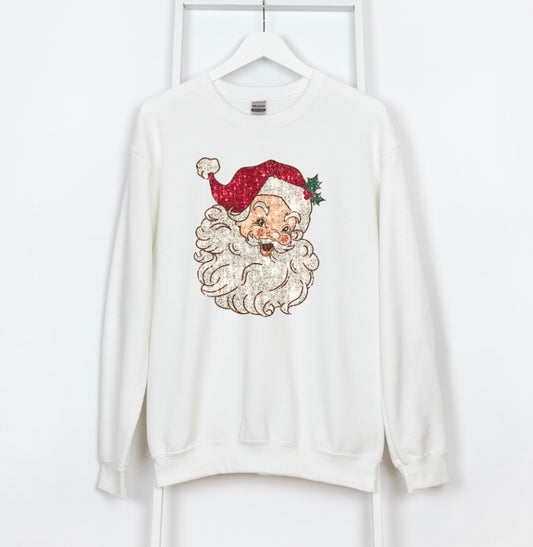 Faux Sequin Santa tee/sweatshirt