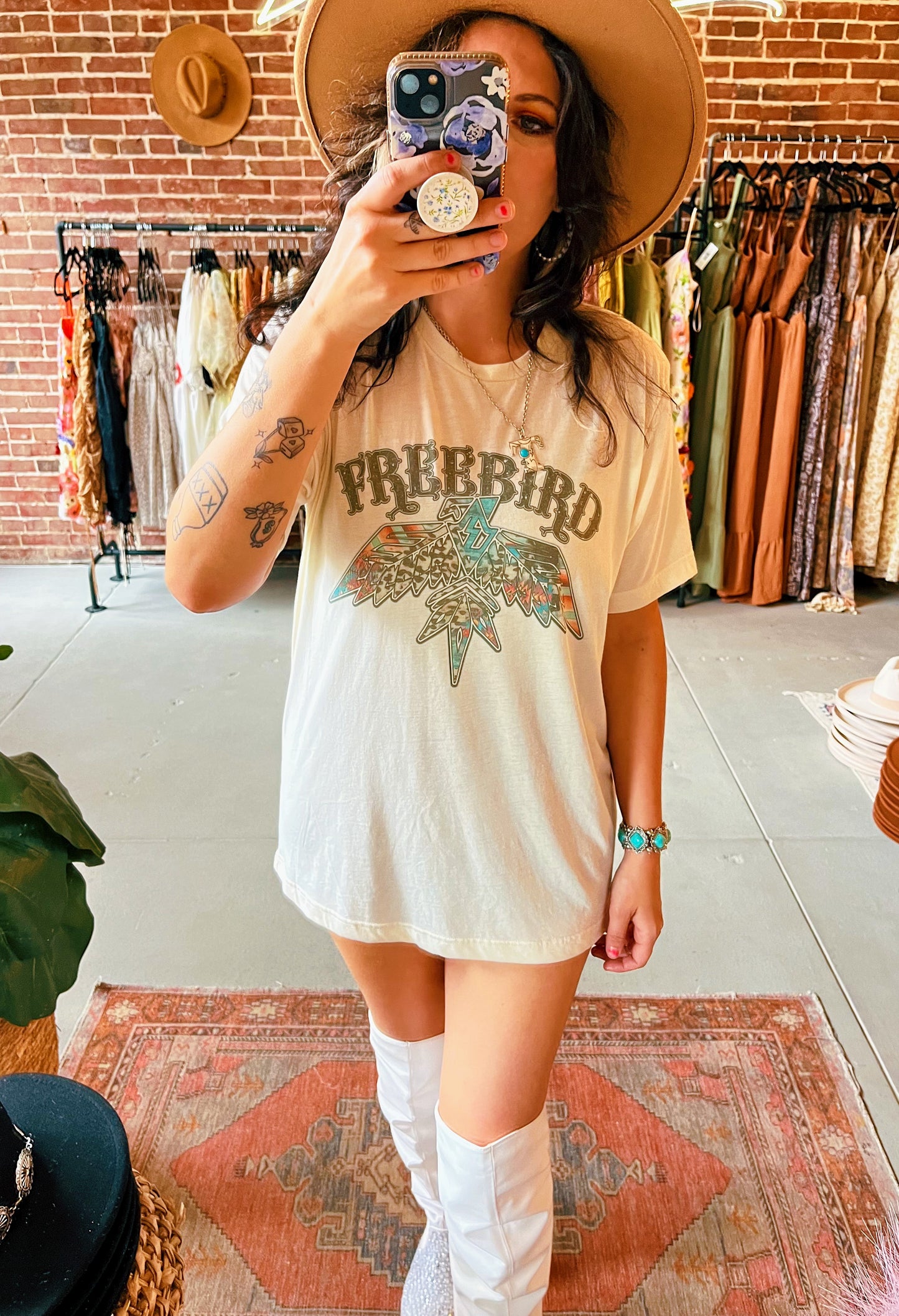 Freebird Solid Natural tee