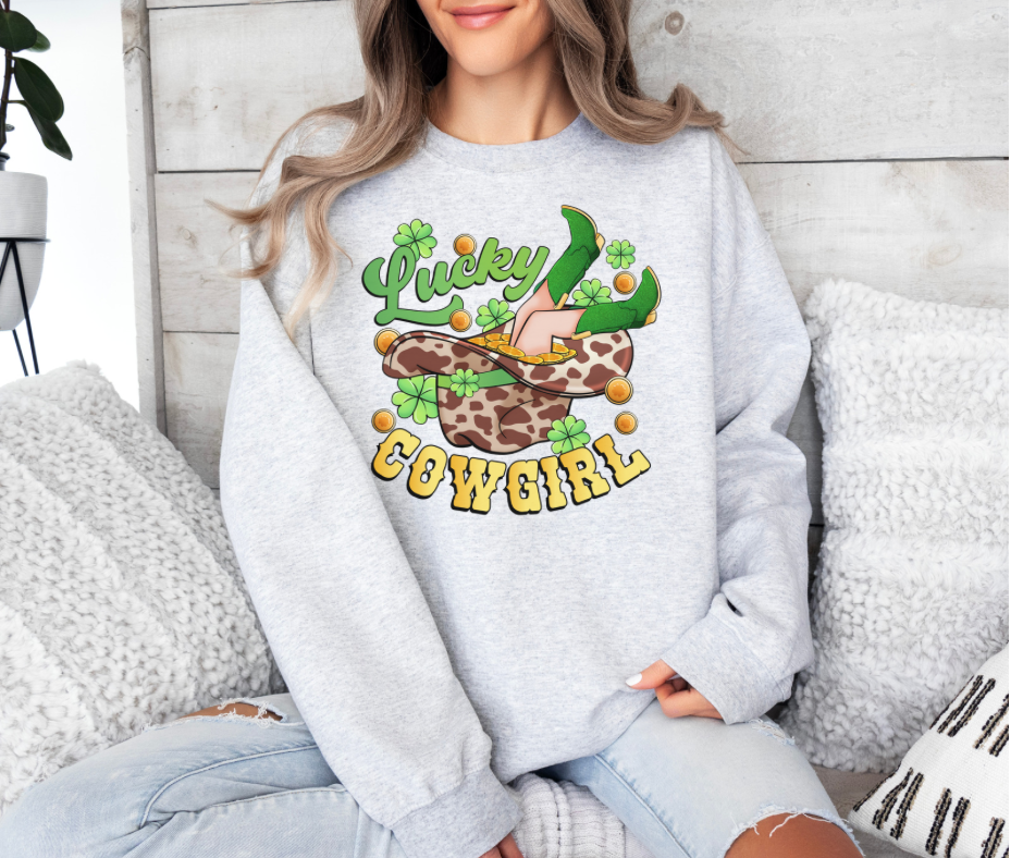 Lucky Cowgirl Tee/Sweatshirt