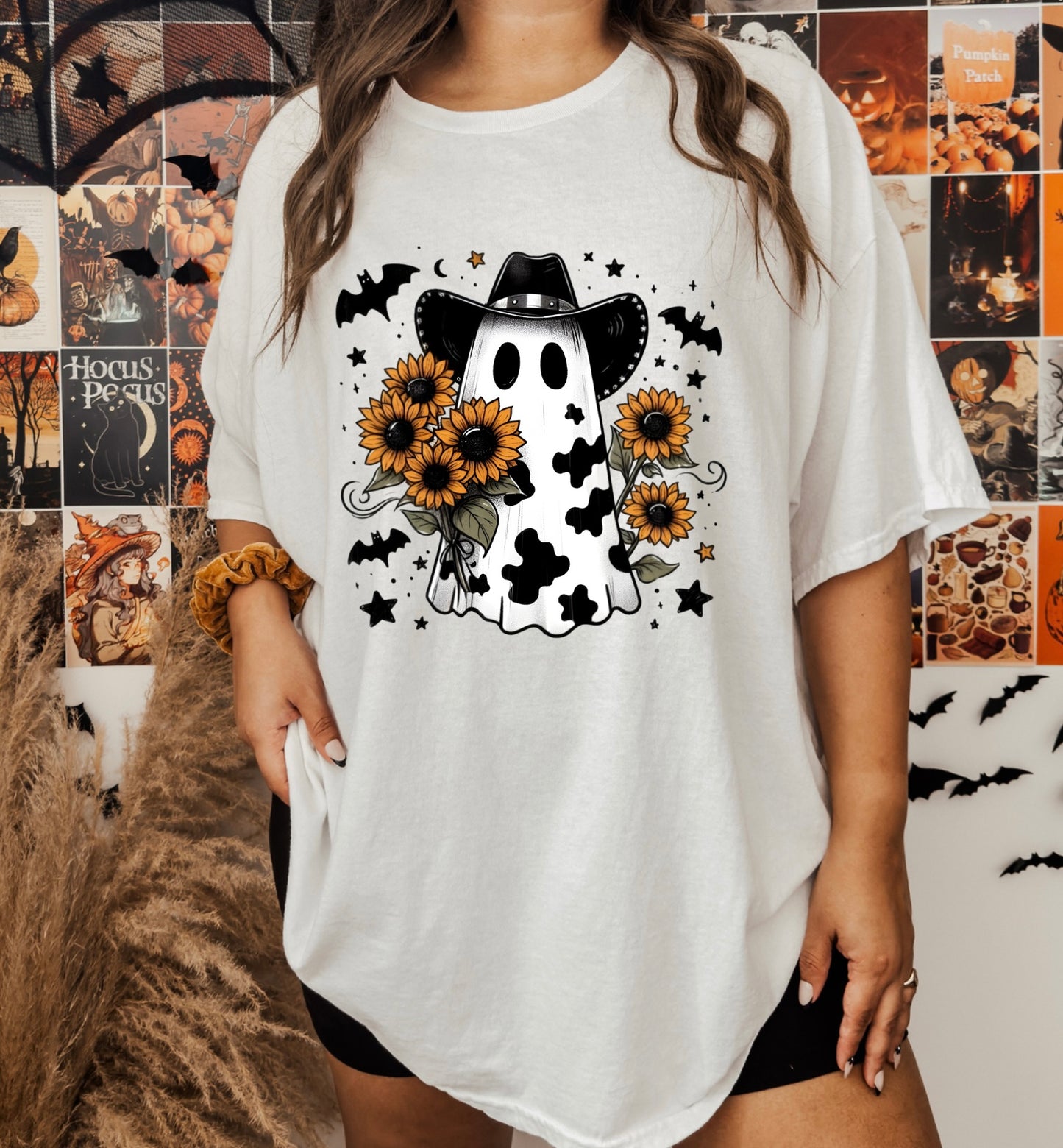 Western Halloween Ghost Tee/Sweatshirt