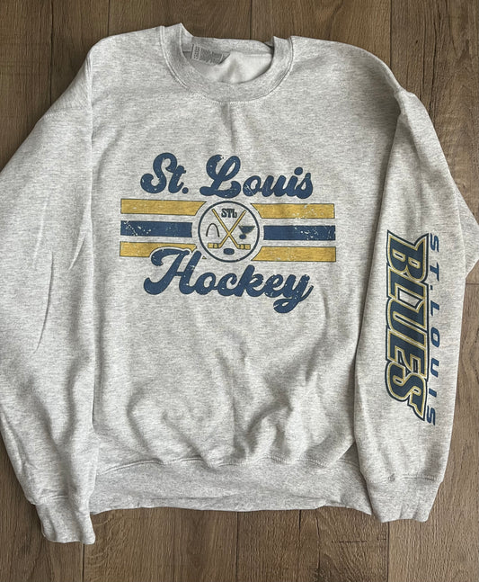 Retro STL Blues Fleece Sweatshirt