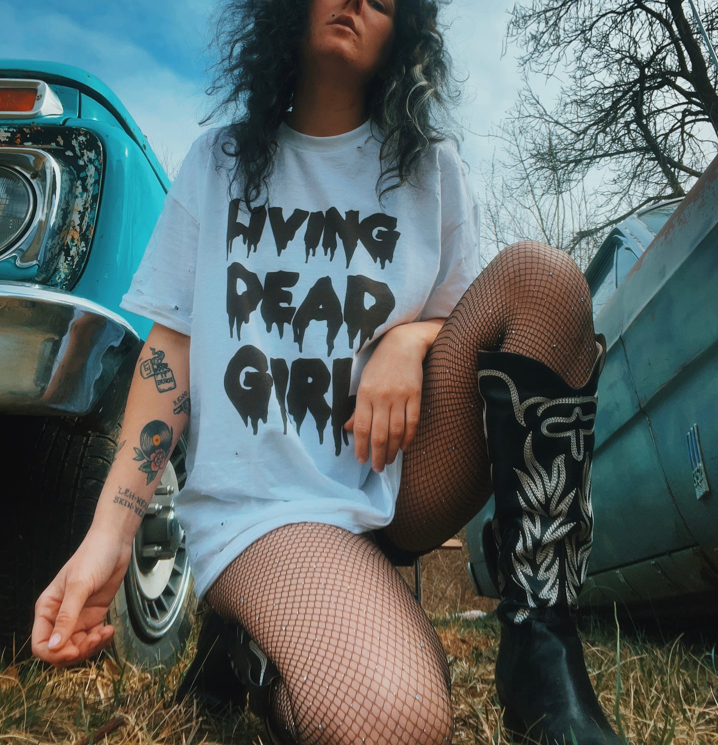 Living Dead Girl Distressed Tee