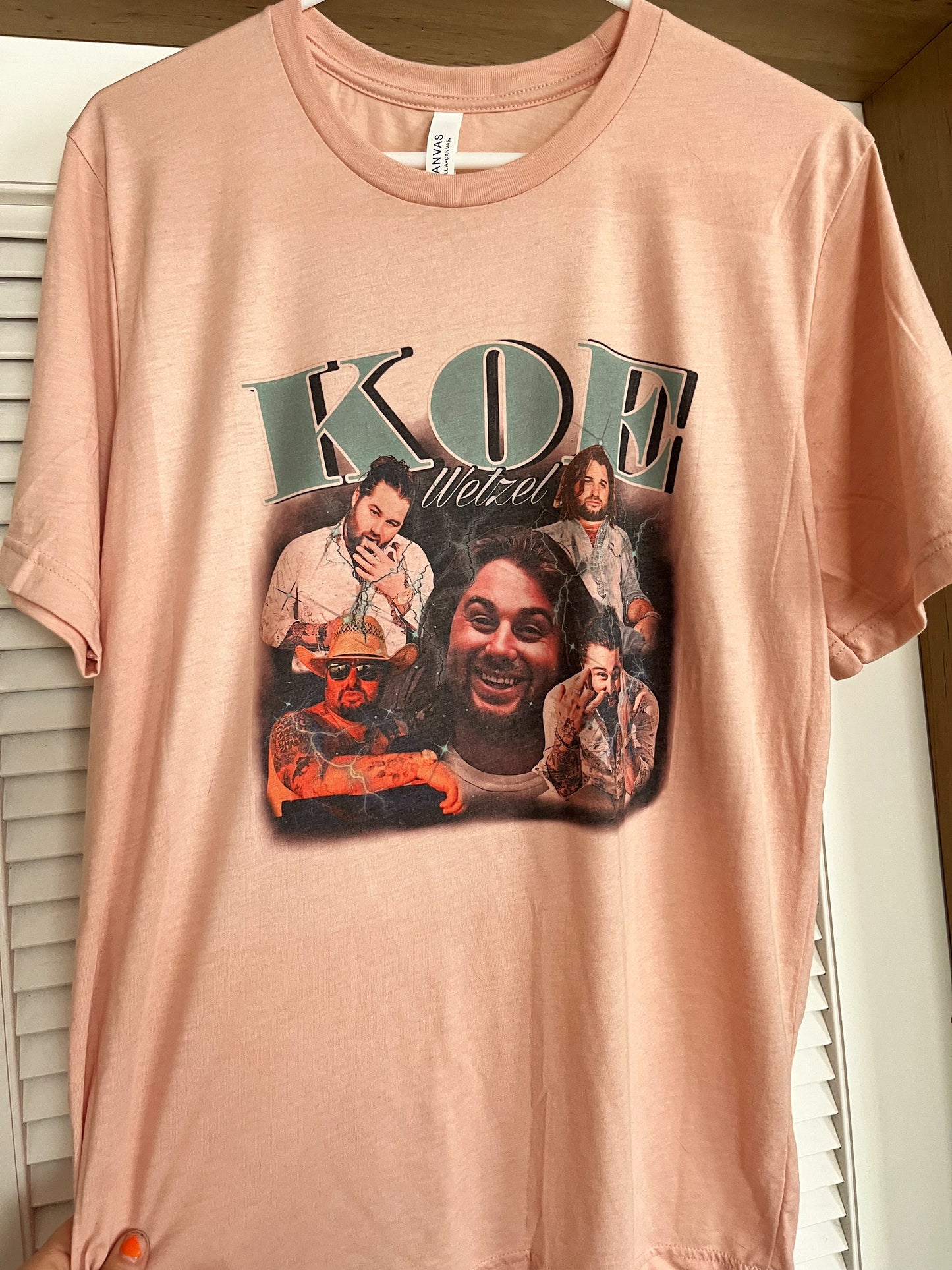 Koe tee white/Peach