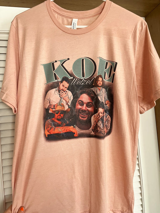 Koe tee white/Peach